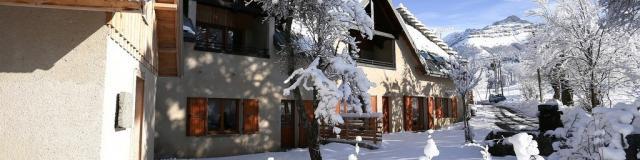 Hotel Le Val Lachard Facade Sud Hiver