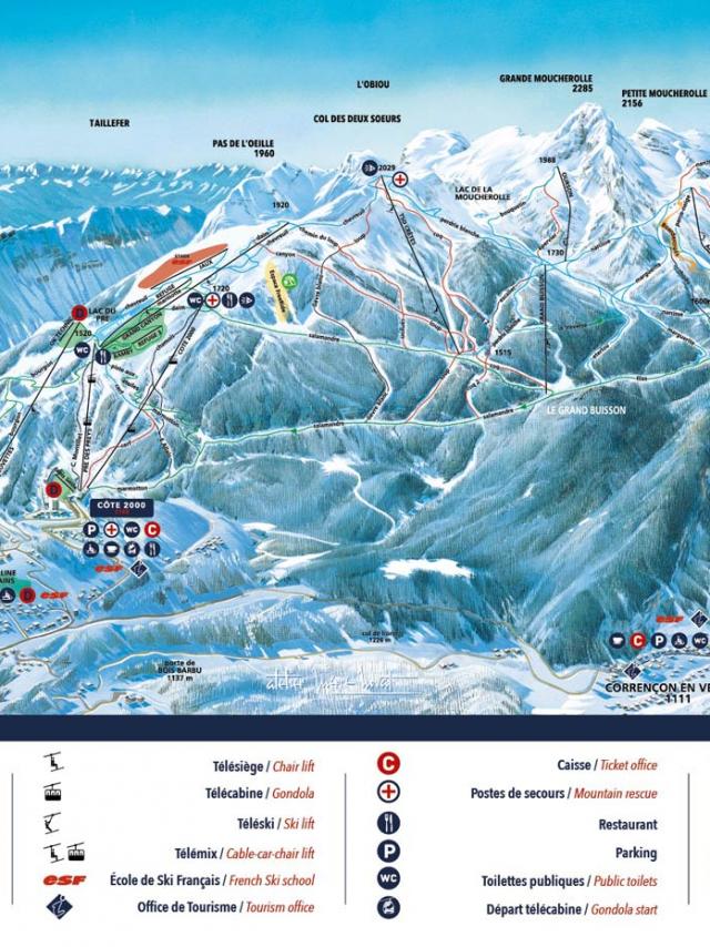 Plan Piste Villard De Lans S