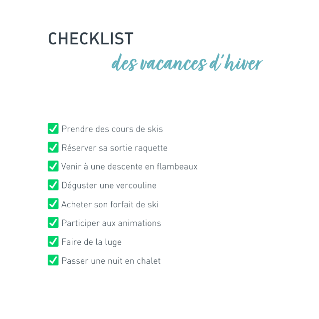 Checklist Vacance