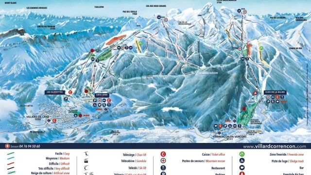 Plan Piste Villard De Lans S