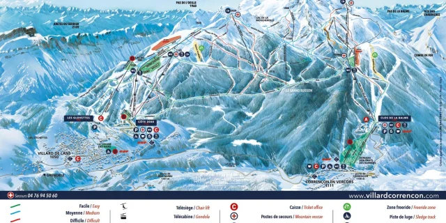 Plan Piste Villard De Lans S